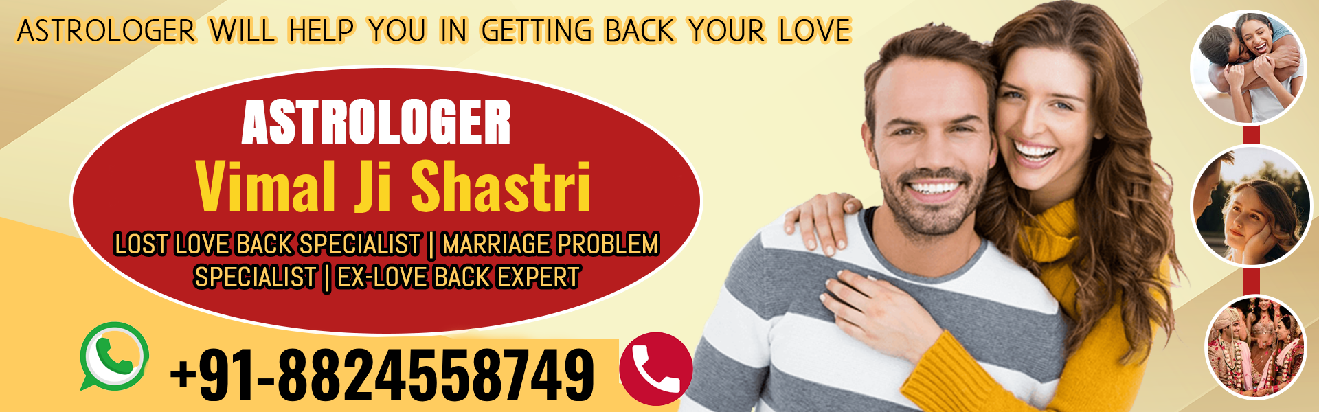 Pandit Vimal Ji Shastri  +91-8824558749